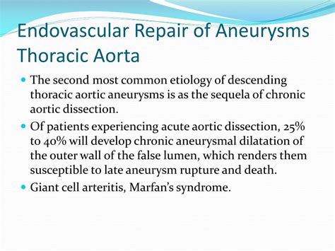 PPT - Endovascular Repair of Aneurysms PowerPoint Presentation, free ...