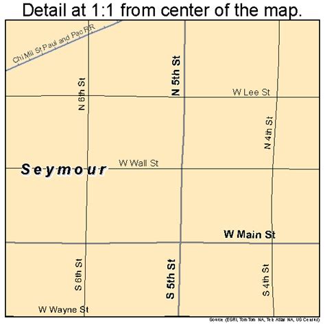 Seymour Iowa Street Map 1971760