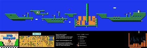 Super Mario Brothers 3 - World 2 Airship Nintendo NES Map