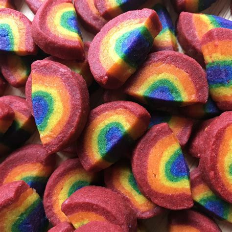 Pride-Inspired Rainbow Sugar Cookies • baste cut fold