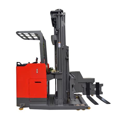 China Double Pallet Forklift 3 Way Narrow Aisle Electric Reach Truck ...