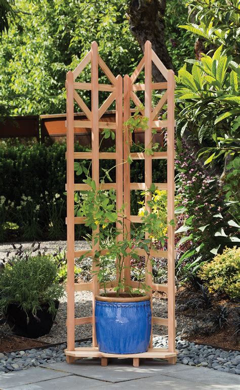 Deco Freestanding Trellis | Wood trellis, Planter trellis, Garden ...