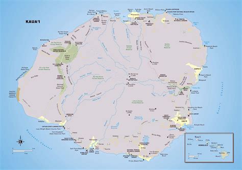 Large Kauai Island Maps for Free Download and Print | High-Resolution ...