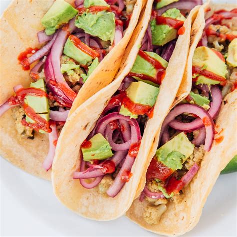 Cauliflower Tacos with Quick Pickled Onions