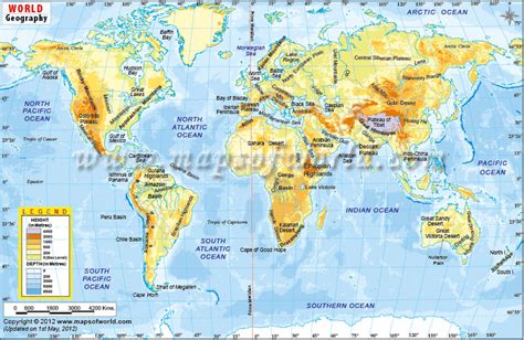 World Geography Map | Explore Earth's Landforms | Maps of World