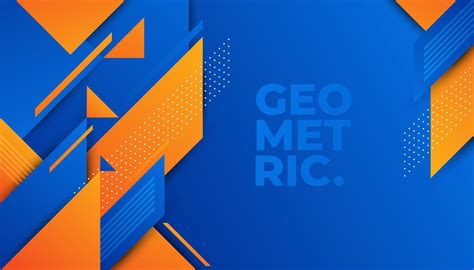 Abstract blue and orange geometric pattern 696332 Vector Art at Vecteezy