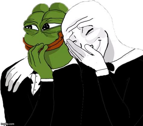 Pepe Wojak laughing transparent - Imgflip