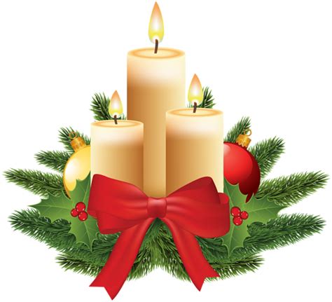 Christmas Candles Transparent PNG Image | Christmas candles, Candles ...