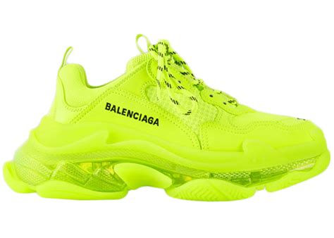 Balenciaga Triple S Clear Sole Fluo Yellow (W) 544351-W2FF-17320 ...