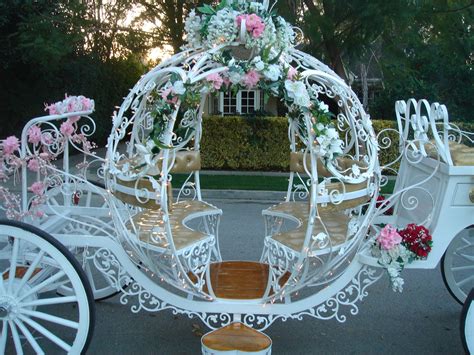 Cinderella Style Horse Drawn Wedding Carriage