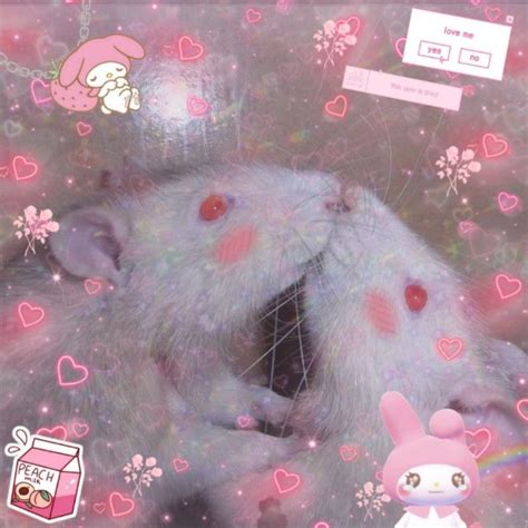 ↪Soft grunge, pink, hearts, grunge, aesthetic, my Melody, rat ♡ Style ...