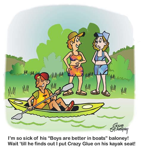 cartoon | Boat humor, Kayak seats, Cartoon