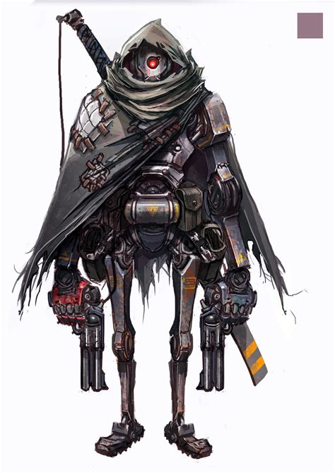 ArtStation - JunkBot #1, Marcus Luk | Concept art characters, Cyberpunk ...