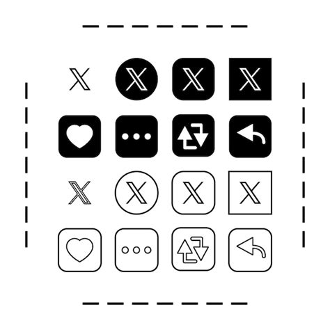 Premium Vector | X Application Design with Different Icons Shapes and ...