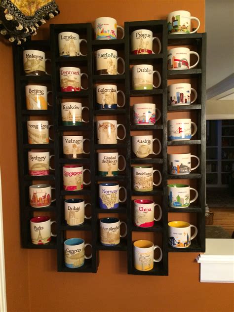 Coffee Mug Display You Are Here Mug Rack Coffee Mug Shelf ...