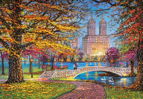 Puzzle Autumn Stroll, Central Park, 1 500 pieces | Puzzle-USA.com