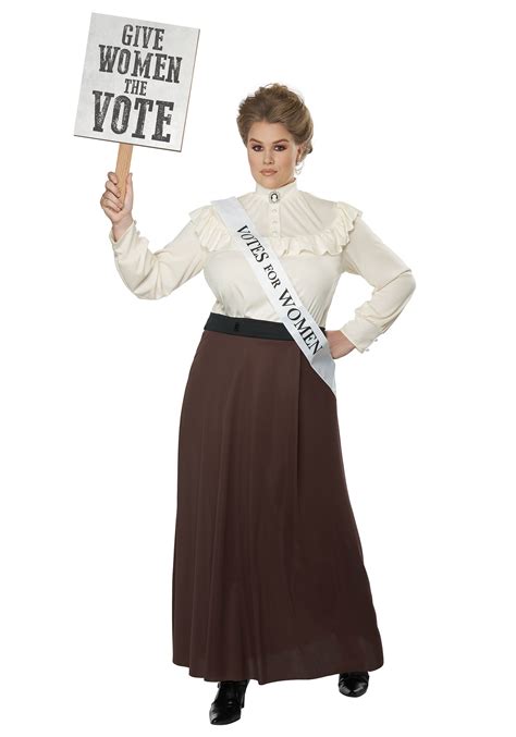 Plus Size English Suffragette Costume for Women