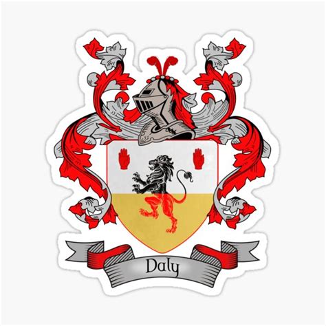 "Daly Coat of Arms | Daly Family Crest" Sticker for Sale by chuppys ...