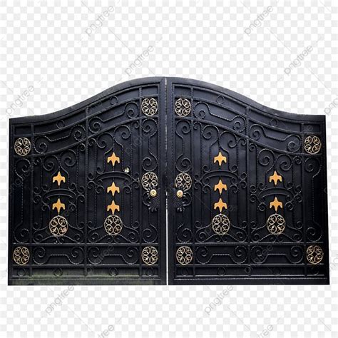 Iron Door PNG Image, Metal Villa Atmospheric Iron Door, Iron Gate ...