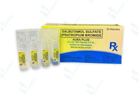 Salbutamol Ipratropium Nebule 500Mcg | Aura Plus by MGRM Medicare