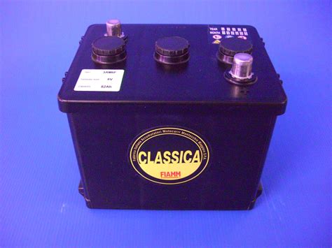 BATTERIE 6 VOLT PER AUTO D'EPOCA : Batteria FIAMM serie CLASSICA 3AM6F ...