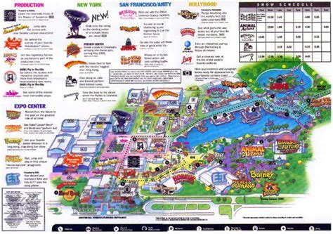 Theme Park Brochures Universal Studios Florida Map 1999 - Theme Park ...