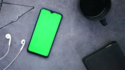 top view of smart phone with green scree... | Stock Video | Pond5