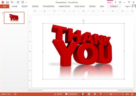 Animated PowerPoint Thank You Clip Art