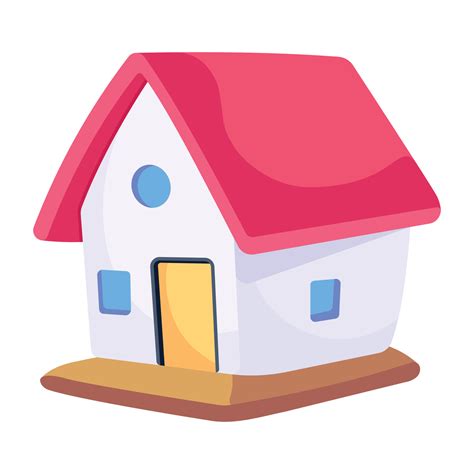 Get a 2d icon of house 14549953 Vector Art at Vecteezy