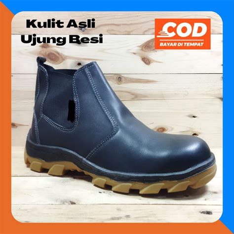 Jual SEPATU SAFETY SEPATU BOOTS SEPATU KULIT ASLI SEPATU KULIT SEPATU ...