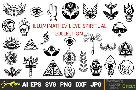 Illuminati Symbol All Seeing Eye SVG Evil Eye Minimalist - Etsy México