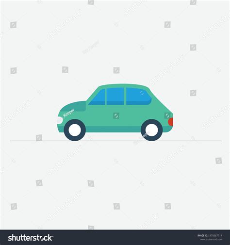 Flat Icons Car Side Viewvector Illustrations Stock Vector (Royalty Free ...