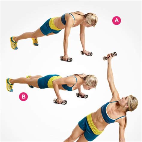 Dumbbell T-Pushup by Corina Jechiu - Exercise How-to - Skimble