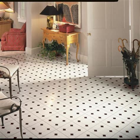 Armstrong Flooring 45-piece 12-in x 12-in Black/White Peel and Stick ...