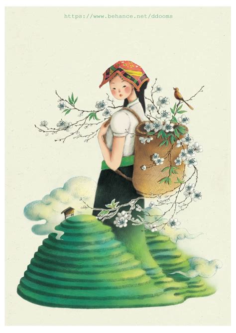 Vietnamese Women on Behance Dancing Drawings, Art Drawings, Vietnam Art ...