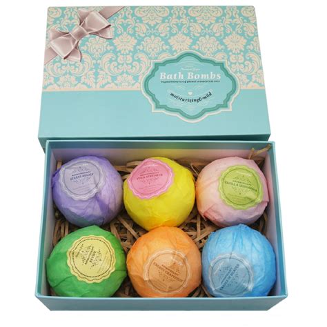 Bath Bombs Ultra Lush Gift Set By NATURAL SPA - 6 XXL All Natural ...