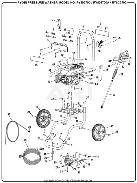 Pressure Washer Parts List