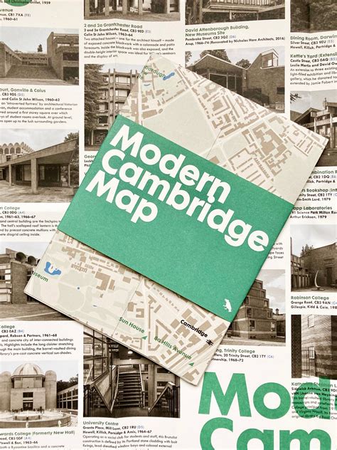 Modern Cambridge Map - Walking guide to Modernist architecture in ...