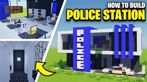 How To Build A POLICE STATION In Minecraft! - YouTube