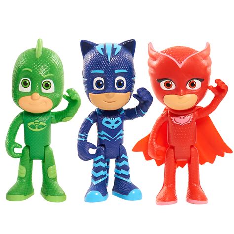 PJ Masks Articulated Figures 3-Pack - Walmart.com