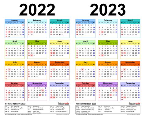 Two Year Pocket Calendar 2022 And 2023 - Latest News Update