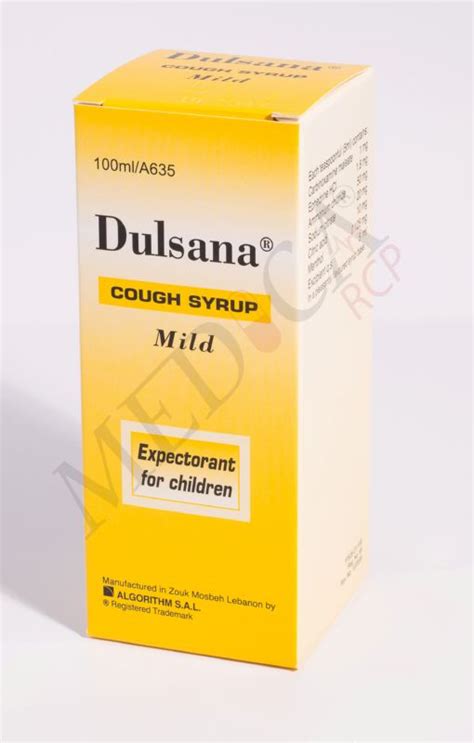 Medica RCP |Dulsana Mild Cough Syrup | Indications | Side Effects ...