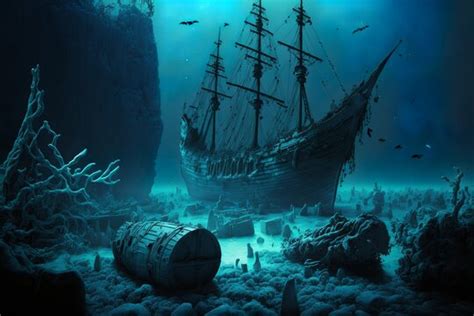 Underwater Shipwreck Wallpaper