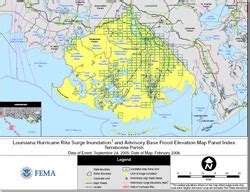 Hurricane Rita Surge Inundation & Advisory Base Flood Elevation Maps ...