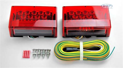 LED Submersible Boat Trailer Light Kit Complete