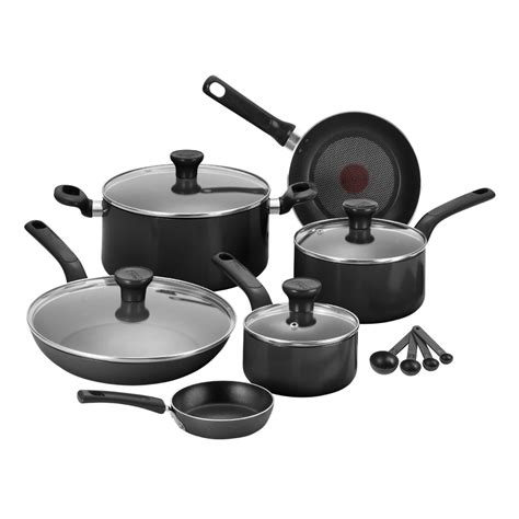 Tefal 7pc Excite Non-stick Pot Pan Fry Frypan Saucepan Frying Cookware ...