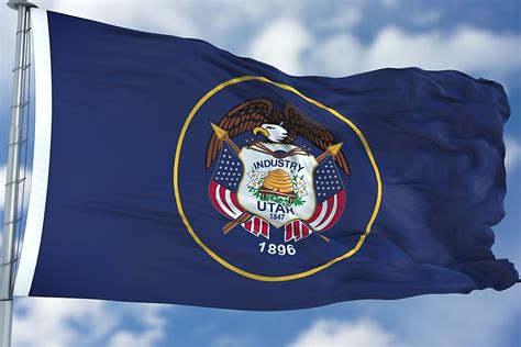 Utah State Flag - WorldAtlas