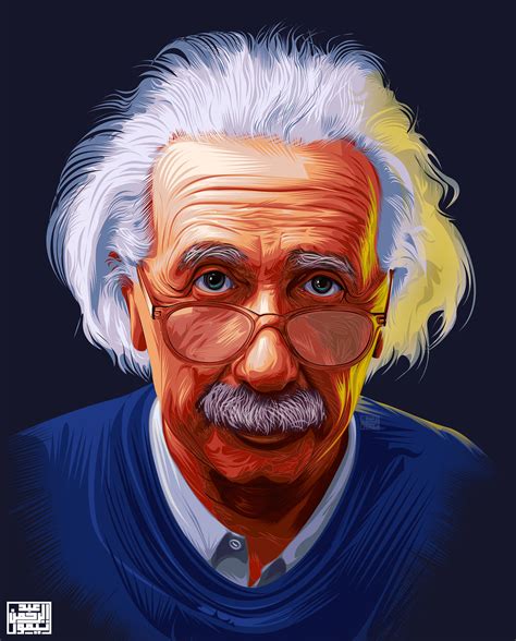 Albert Einstein Vector art (1) | Images :: Behance