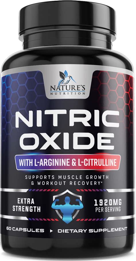 Extra Strength Nitric Oxide Supplement L Arginine 3X Strength ...