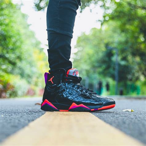 Wmns Air Jordan 7 Retro 'Black Gloss' - Air Jordan Outfit Casual Shoes ...